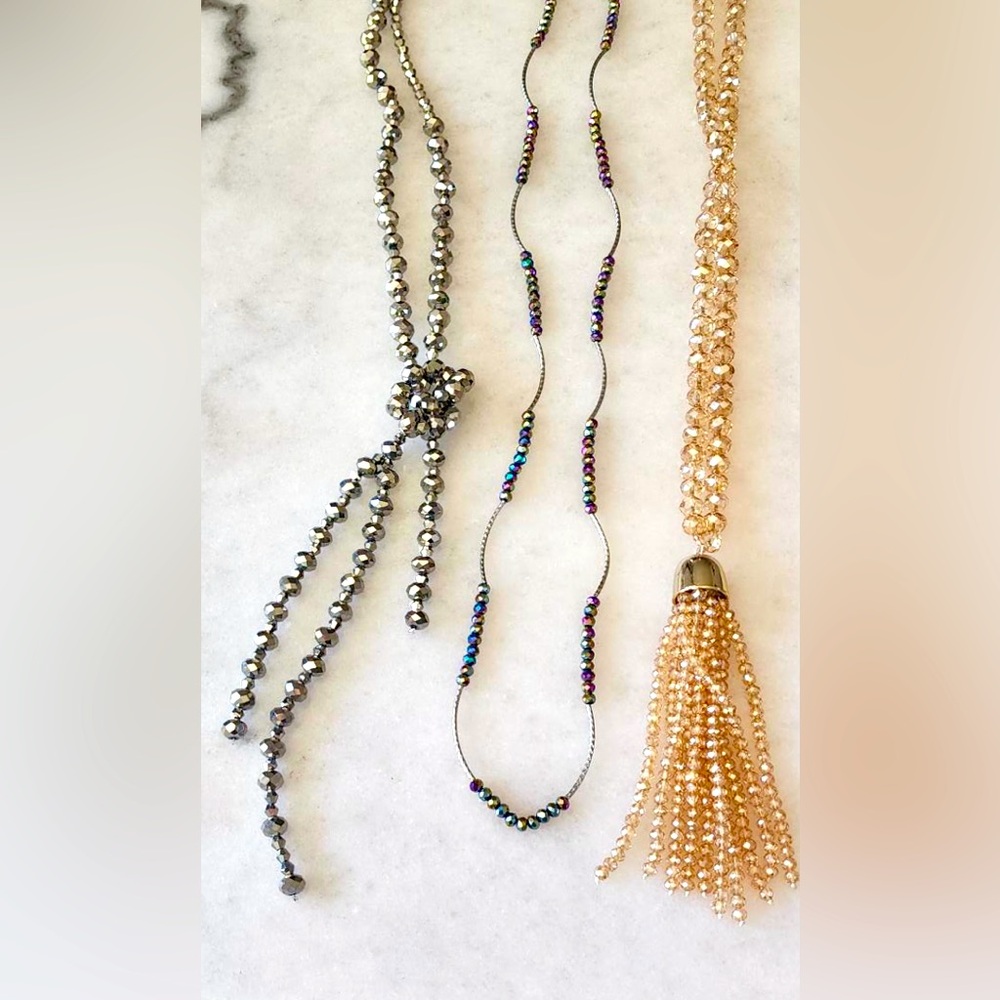 Long Necklace GRAB Bag w/ THREE Necklaces